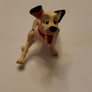RARE 1968 Walt Disney 101 Dalmatians Moveable Joint Pongo Figurine RedCollar